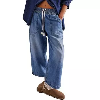 Легкие брюки на резинке Free People, цвет no problem