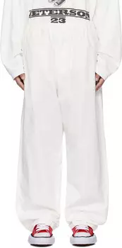 Легкие брюки Oxford Easy Maison MIHARA YASUHIRO, белый