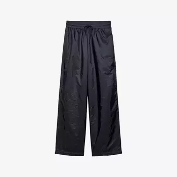 Легкие брюки свободного кроя из переработанного нейлона Prada, синий