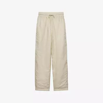 Легкие брюки свободного кроя из переработанного нейлона Prada, желтый