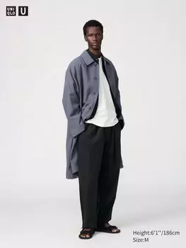 Легкие брюки Uniqlo, черный