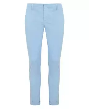 Легкие брюки узкого кроя Dondup, синий