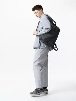 Легкие брюки в рубчик Uniqlo, серый