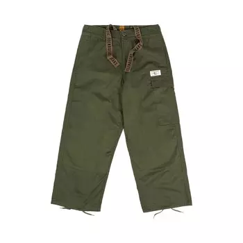 Легкие брюки в стиле милитари, сделанные человеком, оливково-серые