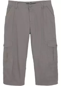 Легкие джинсовые брюки 3/4 для мальчика свободного кроя John Baner Jeanswear, серый