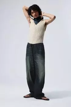 Легкие джинсовые джоггеры Weekday, синий