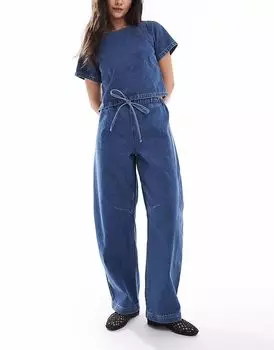 Легкие джинсы-бочонки ASOS DESIGN