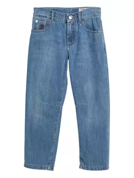 Легкие джинсы Brunello Cucinelli Kids, синий
