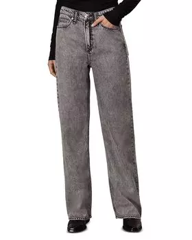 Легкие джинсы Logan средней посадки в сером цвете rag & bone, серый