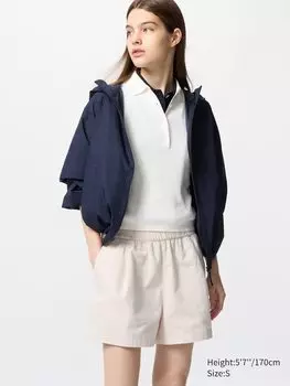 Легкие хлопковые шорты Uniqlo, белый