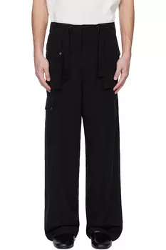 Легкие хлопковые вельветовые карго-брюки Viyella Auralee, черный