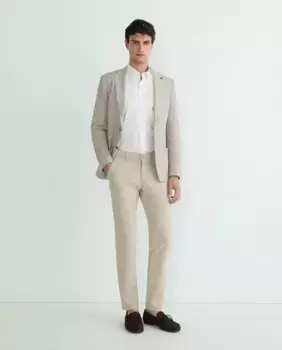 Легкие и минималистичные мужские повседневные брюки Roy Robson, бежевый