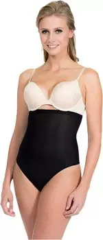 Легкие и удобные моделирующие стринги с высокой талией MAGIC Bodyfashion, черный