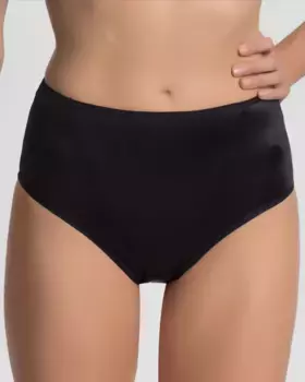 Легкие корректирующие утягивающие трусики из атласной микрофибры Playtex, черный