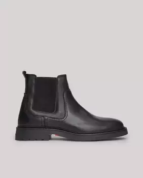 Легкие кожаные ботинки челси Tommy Hilfiger, черный
