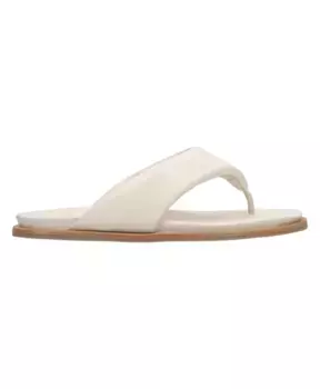 Легкие кожаные шлепанцы Estro, бежевый