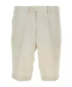 Легкие льняные шорты-бермуды Etro, серый