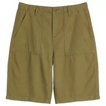 Легкие льняные шорты-бермуды Good American, зеленый