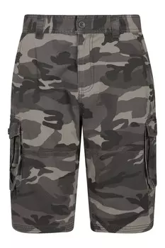 Легкие мужские камуфляжные шорты-карго из 100% хлопка Mountain Warehouse, черный
