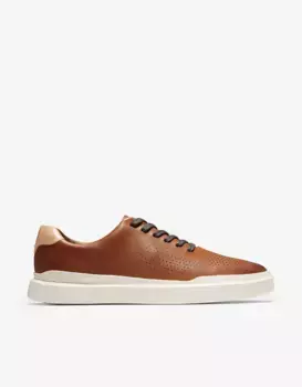 Легкие мужские кожаные кроссовки из перфорированной кожи Cole Haan, коричневый