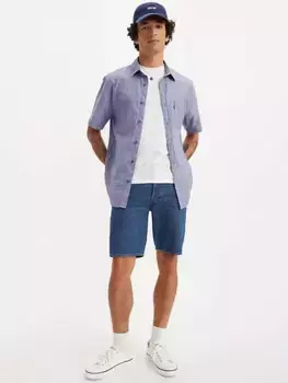 Легкие мужские шорты 501 оригинального кроя шириной 11 дюймов Levi's, цвет Chips & Dip - Dark Wash