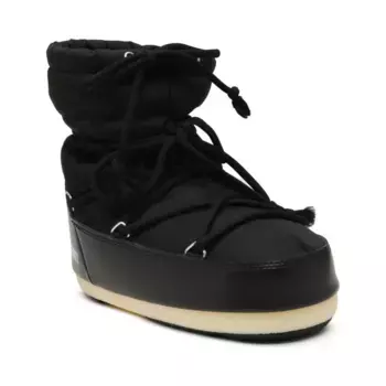 Легкие низкие зимние ботинки mb с мягкой подкладкой Moon Boot, черный