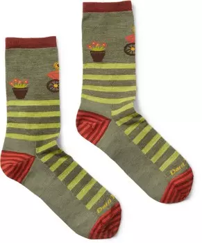 Легкие носки Animal Haus Crew — женские Darn Tough, зеленый