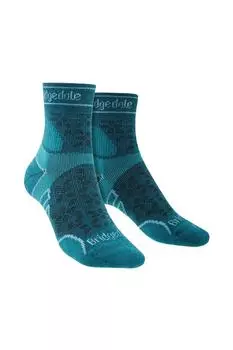 Легкие носки для бега T2 Sport 3/4 из мериносовой шерсти Bridgedale, синий