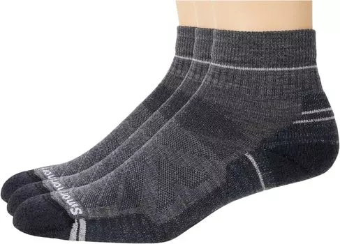 Легкие подушечки для щиколотки Performance Hike, 3 шт. Smartwool, цвет Medium Gray