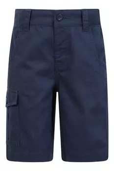 Легкие повседневные хлопковые шорты-карго с регулируемой талией и несколькими карманами Mountain Warehouse, синий