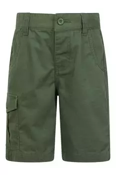 Легкие повседневные хлопковые шорты-карго с регулируемой талией и несколькими карманами Mountain Warehouse, хаки