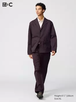 Легкие рабочие брюки Uniqlo, фиолетовый