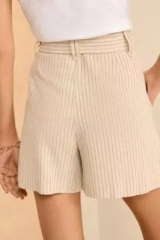 Легкие шорты прямого кроя с поясом Love & Roses, мультиколор