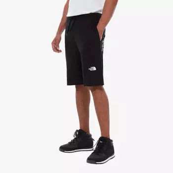 Легкие шорты с графическим рисунком The North Face, черный