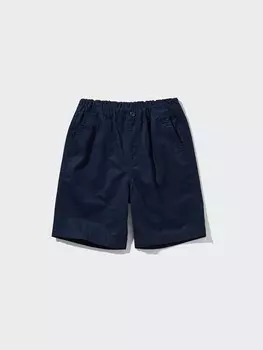 Легкие шорты твил Uniqlo, цвет 69 синий
