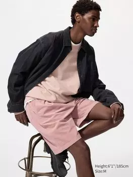 Легкие шорты вельвет Uniqlo, розовый