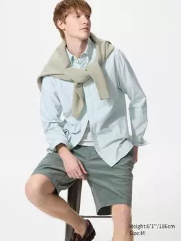 Легкие шорты вельвет Uniqlo, зеленый