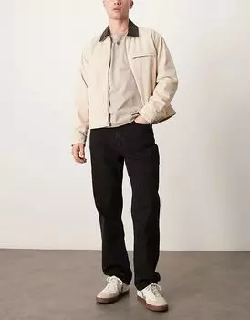 Легкие свободные джинсы черного цвета Abercrombie & Fitch