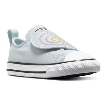 Легкие туфли Converse Chuck Taylor All Star для маленьких девочек/малышей с ремешком-сердечком, цвет Winter Slay