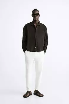 Легкие в уходе брюки jogger wist ZARA, белый