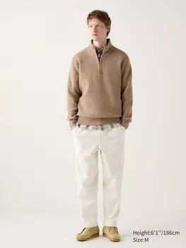 Легкие вельветовые брюки по щиколотку Uniqlo, белый