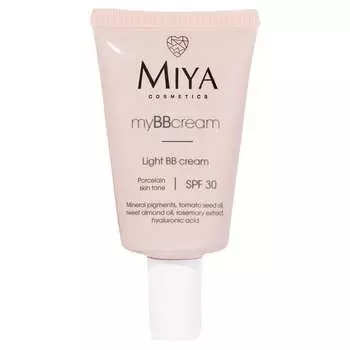 Легкий BB-крем SPF30 для фарфоровой кожи, 40 мл Miya Cosmetics, MyBBcream