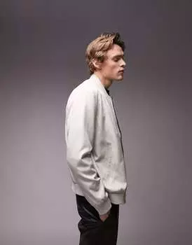 Легкий бомбер классического кроя Topman
