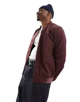 Легкий бордовый бомбер ASOS DESIGN