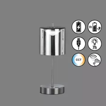 Легкий! BY FHL Светодиодная настольная лампа "Riva" Easy! BY FHL 13,00 см, Высота: 34,50 см., цвет nickelfarben