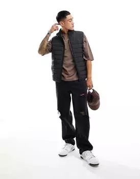 Легкий черный жилет New Look