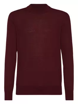 Легкий джемпер Brunello Cucinelli, красный