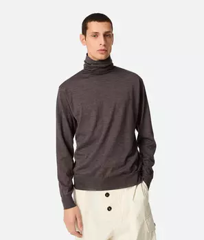 Легкий джемпер из тонкого кашемира с капюшоном Bottega Veneta