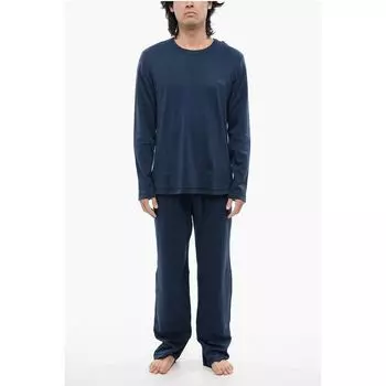 Легкий хлопковый длинный пижамный комплект UMSET-ARAMIS Diesel, Blue
