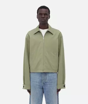 Легкий хлопковый твиловый блузон Bottega Veneta